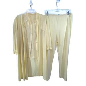 Vintage Henson Kickernick Yellow Peignoir Trio Set Small‎